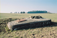 Opstelling voor een tourelle démontable, bewapend met een 8mm Hotchkiss mitrailleur